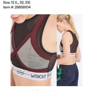 UO WITHOUT WALLS | sports bra w sheer panels